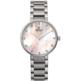 klasyczny damski Zegarek Obaku Denmark V189LXCPSC na bransolecie