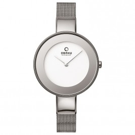 klasyczny damski Zegarek Obaku Denmark V167LXCIMC na bransolecie