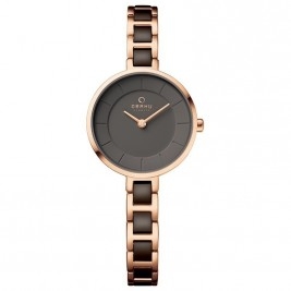 klasyczny damski Zegarek Obaku Denmark V183LXVNSV na bransolecie