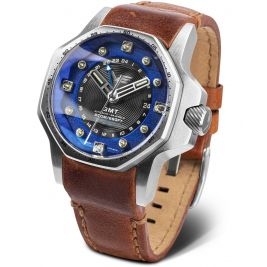 sportowy męski Zegarek Vostok Europe NH34-640A701 ATOMIC Age Fermi Line GMT Limited na pasku