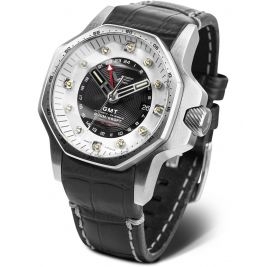 sportowy męski Zegarek Vostok Europe NH34-640A702 ATOMIC Age Fermi Line GMT Limited na pasku