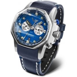 sportowy męski Zegarek Vostok Europe VK64-640A700 ATOMIC Age Sakharov Line Quartz Chrono na pasku