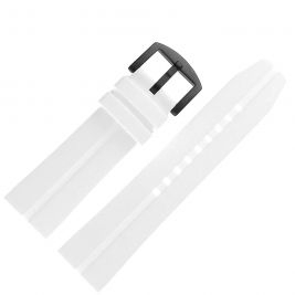 Pasek Vostok Europe Almaz - Silikon (C680) biały czarna kl. - Paski i bransolety VOSTOK