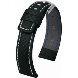 Pasek HIRSCH Carbon 100m-WR XL 02592250-2-20 skórzany 20 mm - Paski HIRSCH