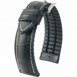 Pasek HIRSCH George L 0925128050-2-24 skórzano kauczukowy 24 mm - Paski HIRSCH