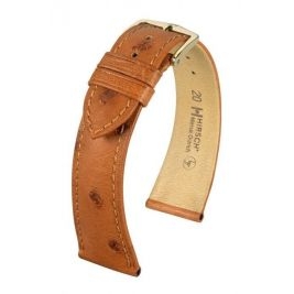 Pasek HIRSCH Massai Ostrich L 04262070-1-20 ze skóry strusia 20 mm - Paski HIRSCH