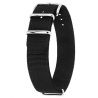 Pasek HIRSCH Rush Recycle czarny 40506050-2-20 tekstylny NATO 20 mm - Paski HIRSCH
