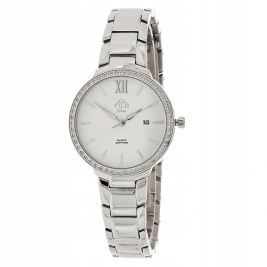 FUJI Time w kolorze srebrnym z białą tarczą M7112Q