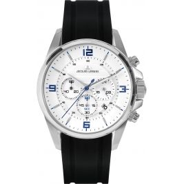 sportowy męski Zegarek Jacques Lemans Liverpool 1-2118B Chronograph na pasku