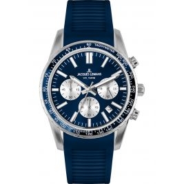 sportowy męski Zegarek Jacques Lemans Liverpool 1-2059C Chronograph na pasku