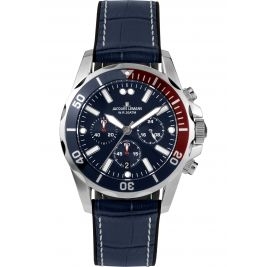 sportowy męski Zegarek Jacques Lemans Liverpool 1-2091B Chronograph na pasku