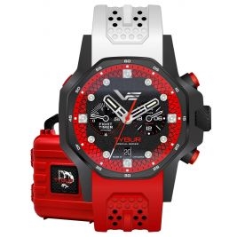 sportowy męski Zegarek Vostok Europe VK64-640C470 Marcin "Tybur" Tybura ATOMIC Age Quartz Chrono na pasku