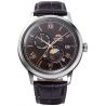 klasyczny męski Zegarek Orient Automatic Classic Sun & Moon Bambino RA-AK0804Y10B na pasku