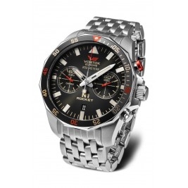 sportowy męski Zegarek Vostok Europe N1 ROCKET 6S21-225A618B na bransolecie