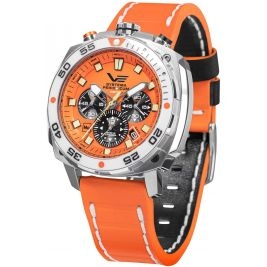 sportowy męski Zegarek Vostok Europe Systema Periodicum VK67-650A723 Neon na pasku