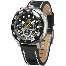 sportowy męski Zegarek Vostok Europe Systema Periodicum VK67-650E725 Sulfur na pasku