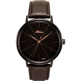 klasyczny męski Zegarek Błonie Zodiak Heban Kwarcowy - Zegarki Błonie
