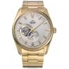 klasyczny męski Zegarek Orient Contemporary Mechanical Open Heart RA-AR0007S10B na bransolecie