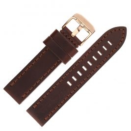 Pasek Vostok Europe Almaz - Skóra B656 brązowy różowa kl. - Paski i bransolety VOSTOK