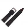 Pasek Vostok Europe Engine - Skóra A646 czarny dziurkowany matowa kl. - Paski i bransolety VOSTOK