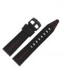 Pasek Vostok Europe Engine - Skóra C647 czarny dziurkowany czarna kl. - Paski i bransolety VOSTOK