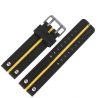 Pasek Vostok Europe Expedition - Skóra 5196 czarny z żółtym śr. matowa kl. - Paski i bransolety VOSTOK
