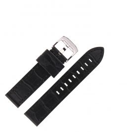 Pasek Vostok Europe Space Race - Skóra A662 czarny croco błyszcząca kl. - Paski i bransolety VOSTOK