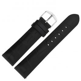 Pasek Vostok Europe Undine - Skóra A523 czarny croco stalowa kl. - Paski i bransolety VOSTOK