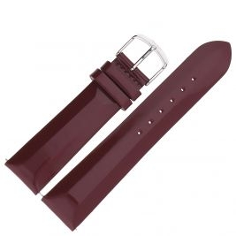 Pasek Vostok Europe Undine - Skóra E567 purpurowy gładki stalowa kl. - Paski i bransolety VOSTOK