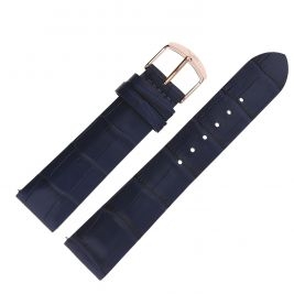 Pasek Vostok Europe Undine - Skóra E628 granatowy croco różowa kl. - Paski i bransolety VOSTOK