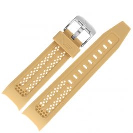 Pasek Vostok Europe Atomic Age - Silikon (A698) kremowy stalowa kl. - Paski i bransolety VOSTOK