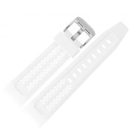 Pasek Vostok Europe Atomic Age - Silikon (A700) biały stalowa kl.