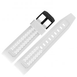 Pasek Vostok Europe Atomic Age - Silikon (C703) biały czarna kl. - Paski i bransolety VOSTOK