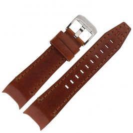 Pasek Vostok Europe Atomic Age - Skóra (A701) brązowy stalowa kl. - Paski i bransolety VOSTOK