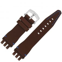 Pasek Vostok Europe Energia 3 - Skóra (A716) brązowy z niebieskim p. błyszcząca kl. - Paski i bransolety VOSTOK