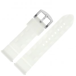 Pasek Vostok Europe Expedition - Silikon (A735) biały świecący stalowa kl. - Paski i bransolety VOSTOK