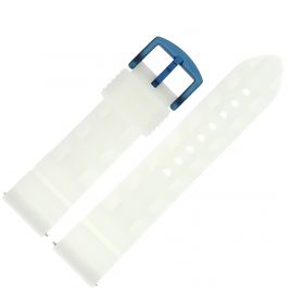 Pasek Vostok Europe Expedition - Silikon (D736) biały świecący niebieska kl. - Paski i bransolety VOSTOK