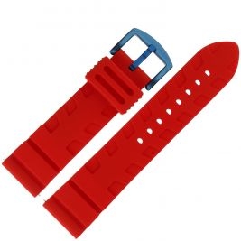 Pasek Vostok Europe Expedition - Silikon (D736) czerwony niebieska kl. - Paski i bransolety VOSTOK