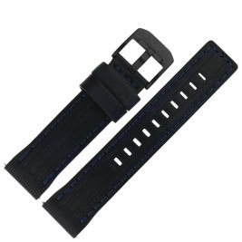 Pasek Vostok Europe Expedition - Skóra (D737) niebieski czarna kl. - Paski i bransolety VOSTOK