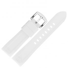 Pasek Vostok Europe Rocket N1 - Silikon 225 (A710) biały ze stalową kl. - Paski i bransolety VOSTOK