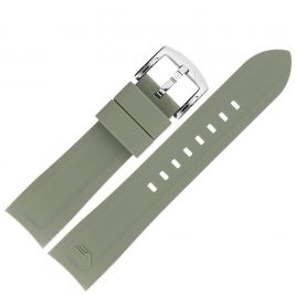 Pasek Vostok Europe Rocket N1 - Silikon 225 (A713) jasny khaki ze stalową kl. - Paski i bransolety VOSTOK