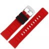 Pasek Vostok Europe Systema - Silikon (A722) czerwony czarna szl. stalowa kl. - Paski i bransolety VOSTOK