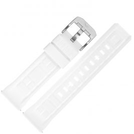 Pasek Vostok Europe Systema - Silikon (świecący) biały stalowa kl. - Paski i bransolety VOSTOK