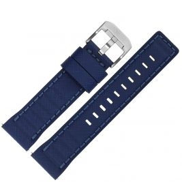 Pasek Vostok Europe Systema - Skóra (A720) niebieski stalowa kl. - Paski i bransolety VOSTOK