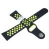 Pasek Morellato Paroo EC Silicone Black/Lime 22mm A01X5402187802CR22 - Paski i bransolety MORELLATO