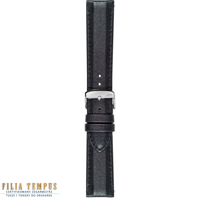 Pasek Morellato Rowing Cuoio WR Black 20mm A01X5274C91019CR20 - Paski i bransolety MORELLATO