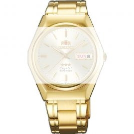 M0201GG bransoleta złota Orient Three Stars Crystal 19mm - Paski i bransolety ORIENT