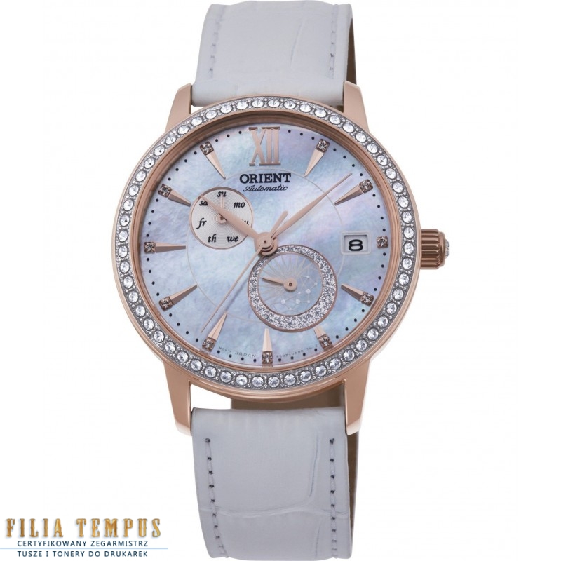 klasyczny damski Zegarek Orient Diamond Accent Automatic RA-AK0004A10B - Zegarki Orient