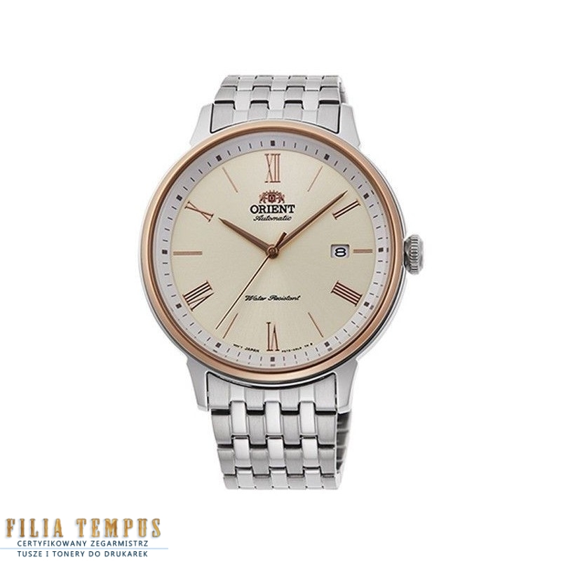 klasyczny męski Zegarek Orient RA-AC0J01S10B na bransolecie klasyczny męski Zegarek Orient RA-AC0J01S10B na bransolecie