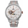klasyczny męski Zegarek Orient Sun & Moon Automatic RA-AS0101S10B Open Heart na bransolecie